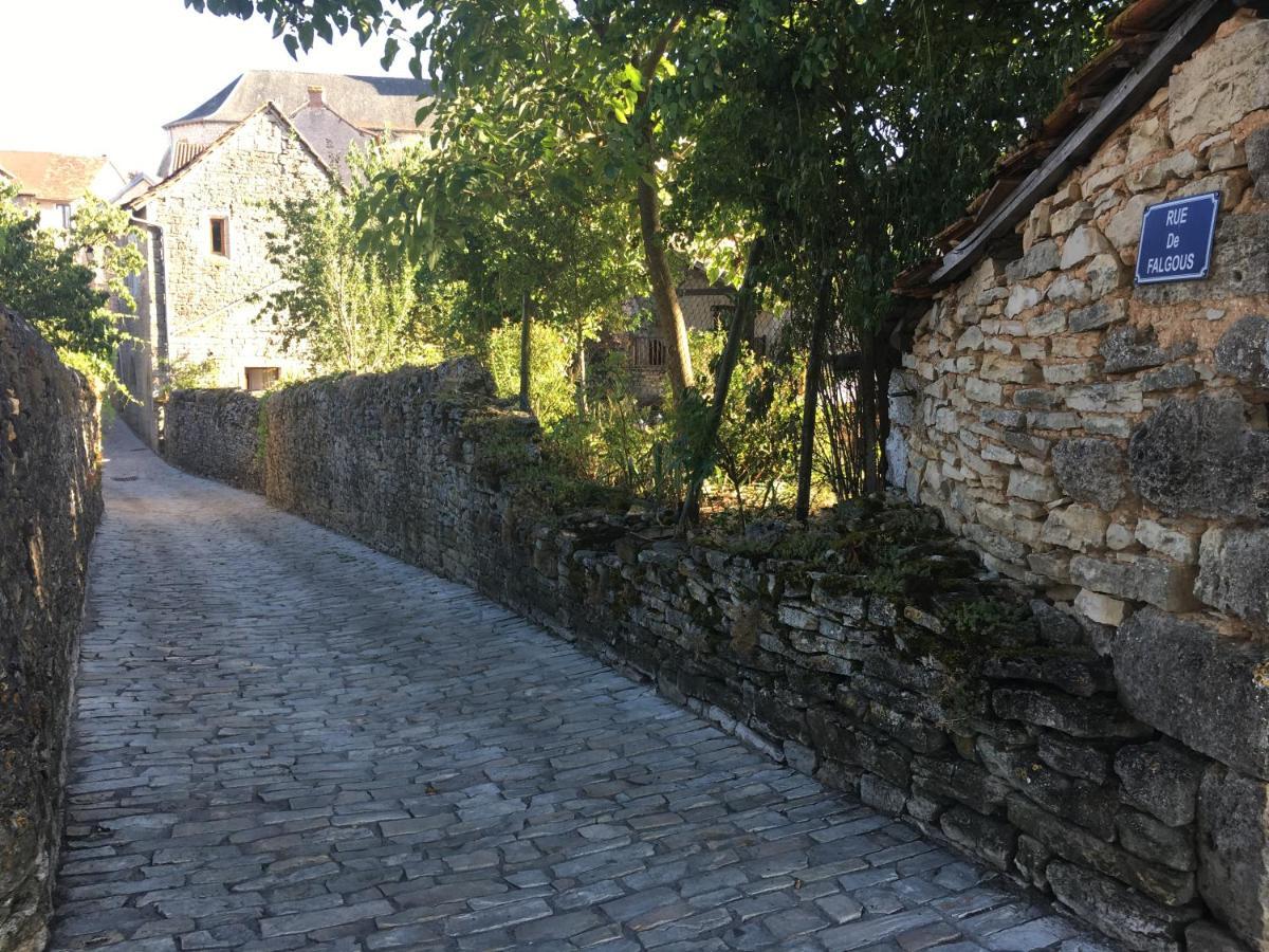 Maison En Pierres Au Coeur Du Village Medieval De Villeneuve Exterior photo